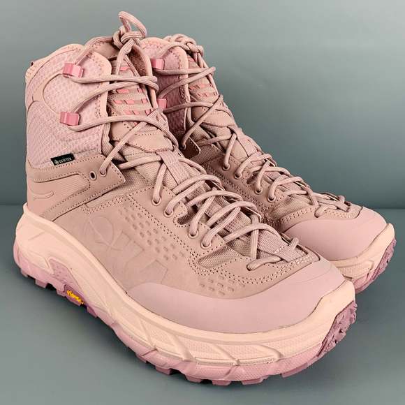 HOKA Other - HOKA Pink Leather High Top Athletic Sneakers